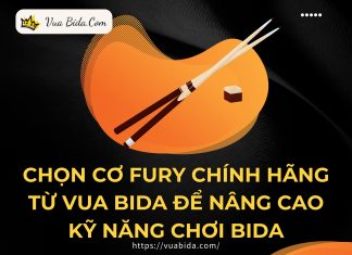 Chọn cơ Fury chính hãng từ Vua Bida để nâng cao kỹ năng chơi bida