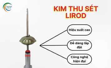 Kim thu sét Lirod công nghệ cao tăng cường hiệu quả bảo vệ