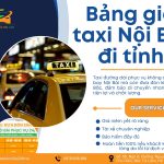 Bảng giá taxi Nội Bài đi tỉnh