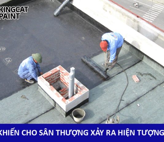 Cách chống thấm sân thượng bền vững nhờ sơn chống thấm Kingcatpaint