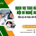 dịch vụ taxi Hà Nội đi Nghệ An