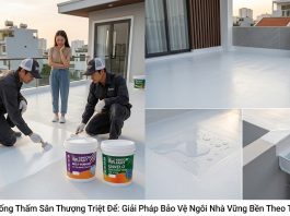 Cách Chống Thấm Sân Thượng Triệt Để: Giải Pháp Bảo Vệ Ngôi Nhà Vững Bền Theo Thời Gian