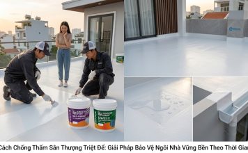 Cách Chống Thấm Sân Thượng Triệt Để: Giải Pháp Bảo Vệ Ngôi Nhà Vững Bền Theo Thời Gian